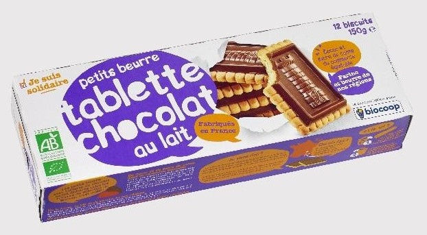 Biscuit petit beurre tab choco lait 150g Biscuit petit beurre tab choco lait 150g